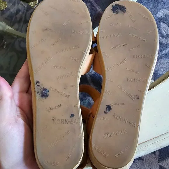 Kork-Ease Myrna Classic Tan Leather Platform Wedge Women's US 10 - Picture 6 of 6